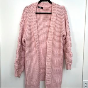 Oversized cardigan - pink
